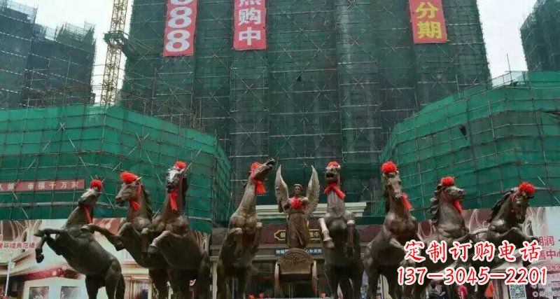 泰安阿波罗浪漫马群铜雕