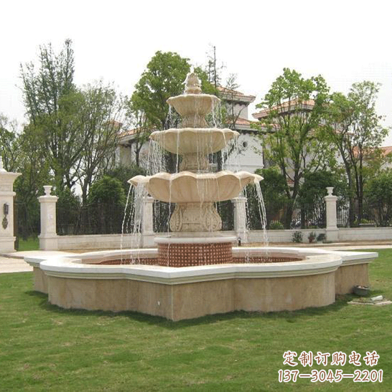 泰安砂岩景观喷泉雕塑——美丽耐久的自然之美