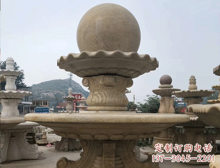 泰安石雕汉白玉喷泉