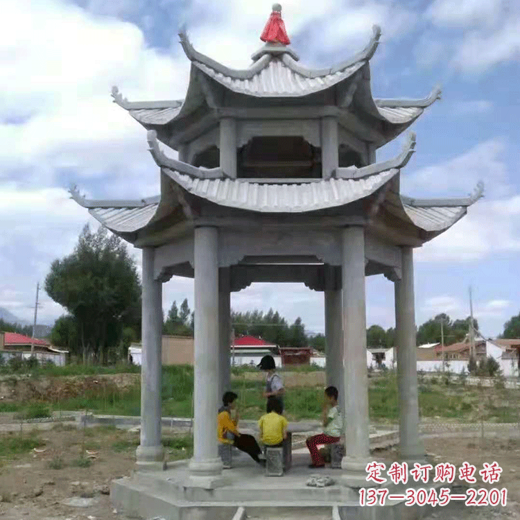 泰安中式庭院石凉亭