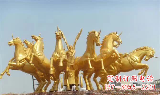 泰安阿波罗战车铜雕