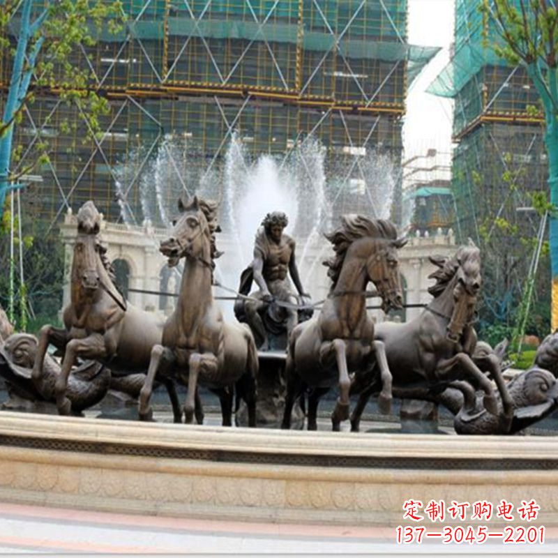 泰安阿波罗战车水景喷泉装饰景观雕塑