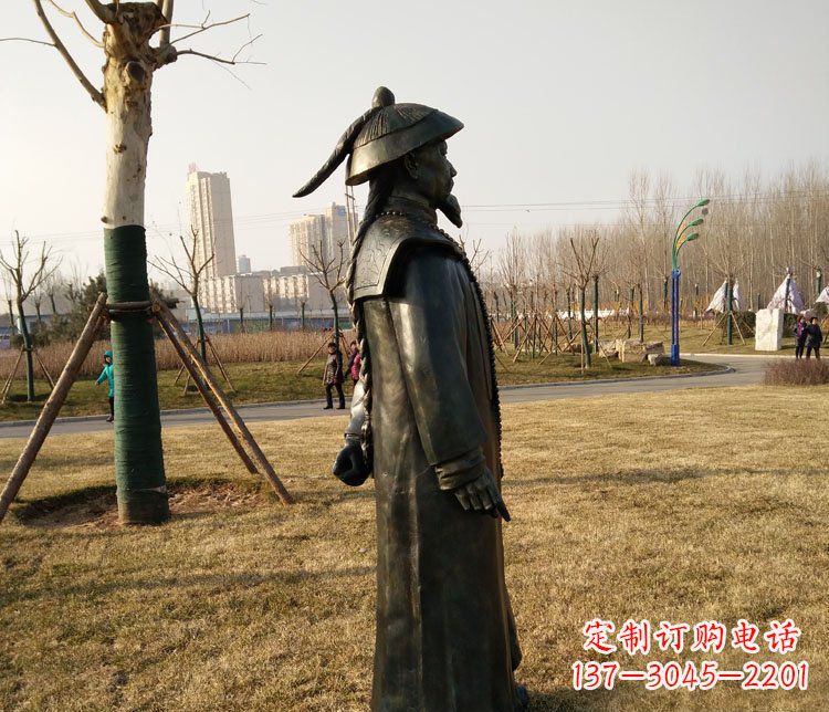 泰安爱国人物林则徐铜雕