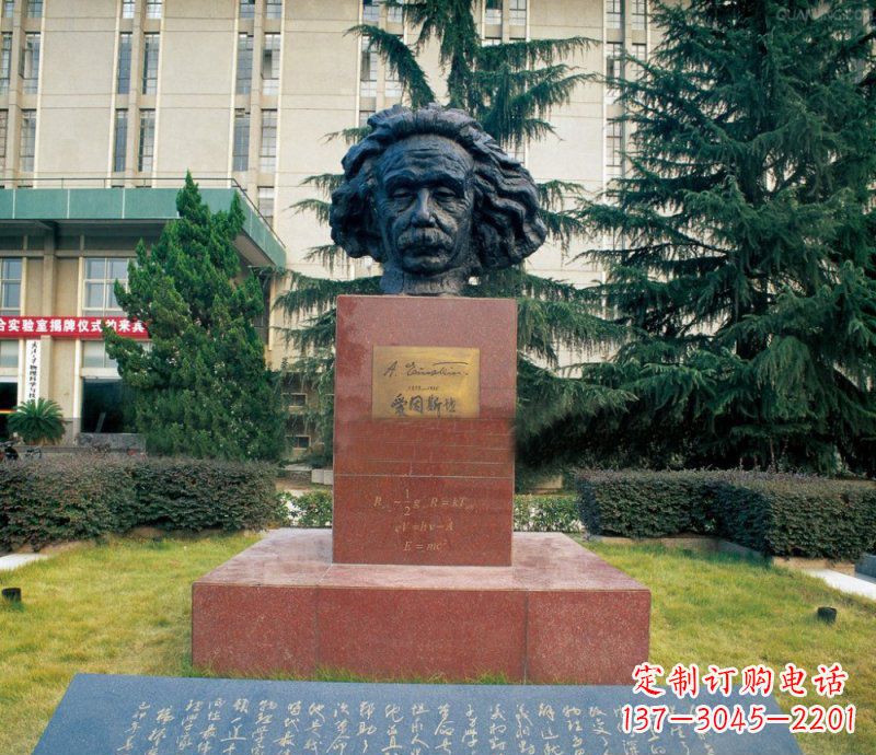 泰安爱因斯坦校园铜雕