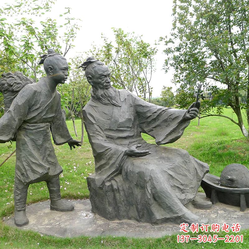 泰安“朱耷”全新系列雕塑——传承明清文化,记录中国历史