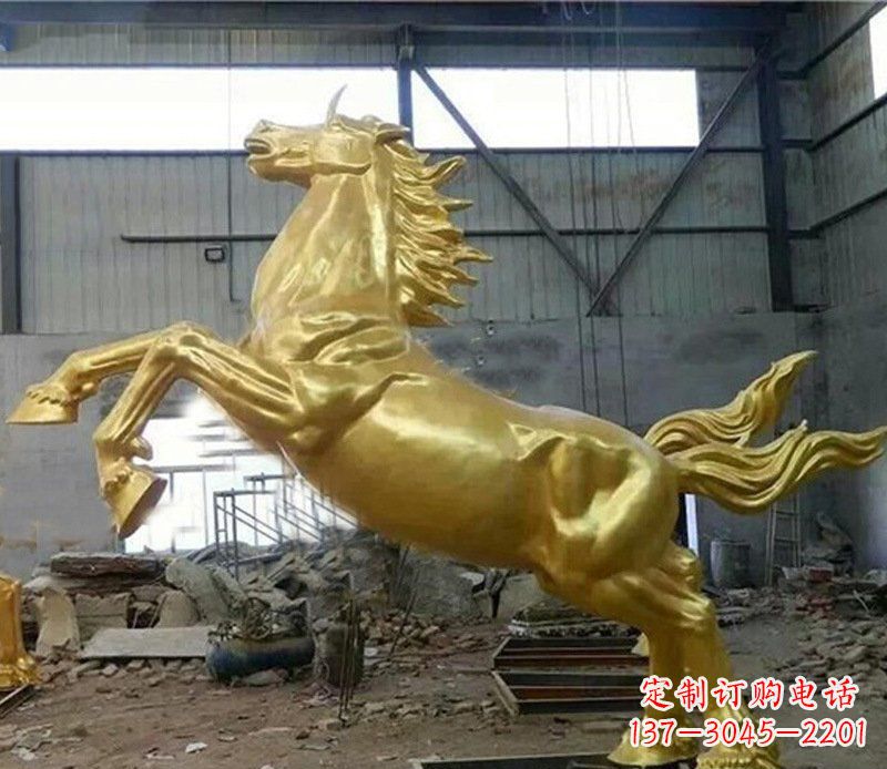 泰安精致马铜雕塑