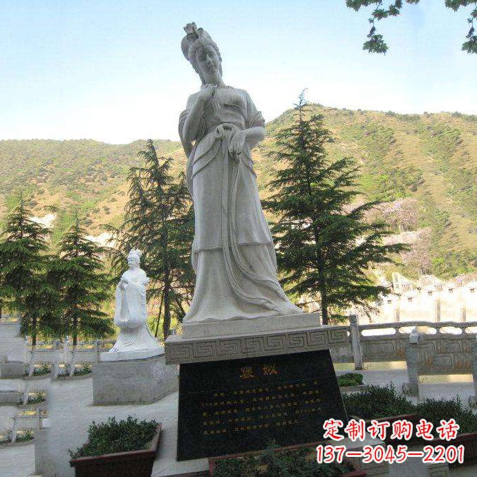 泰安传承中国古代美女——褒姒雕像