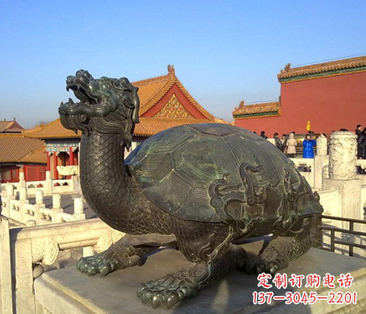 泰安北京故宫龙龟铜雕摆件