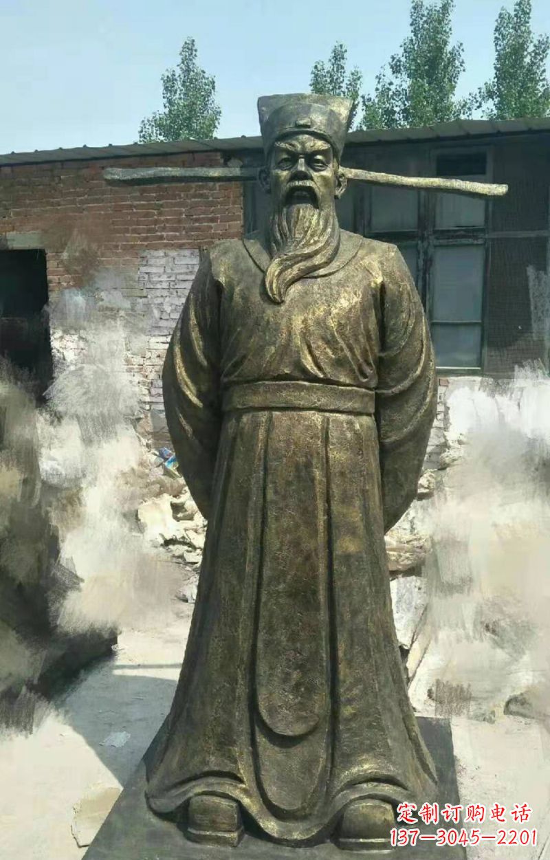 泰安包拯铜雕传承北宋历史精髓