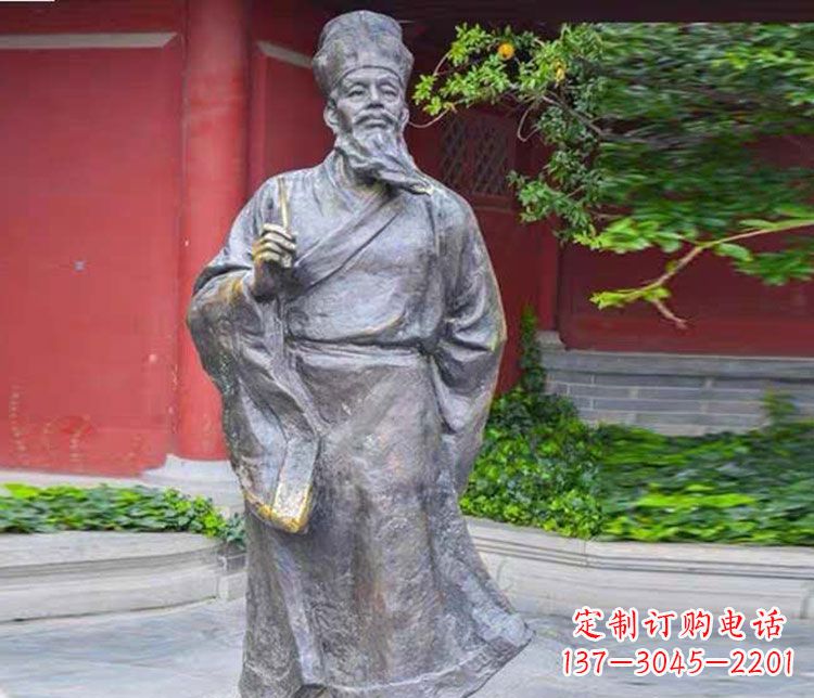 泰安北宋文学家苏轼铜雕