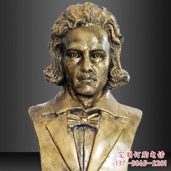 泰安贝多芬纯铜铸造名人胸像