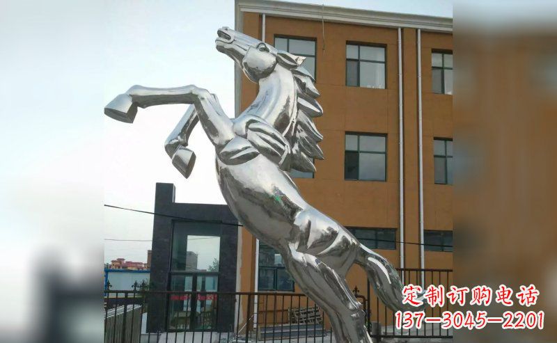 泰安奔马不锈钢雕塑