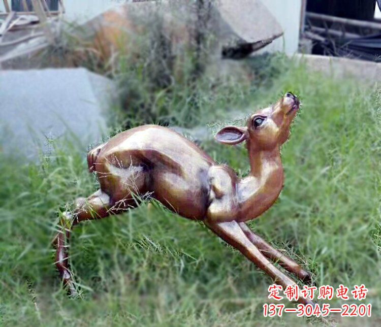 泰安精美玻璃钢仿铜动物摆件