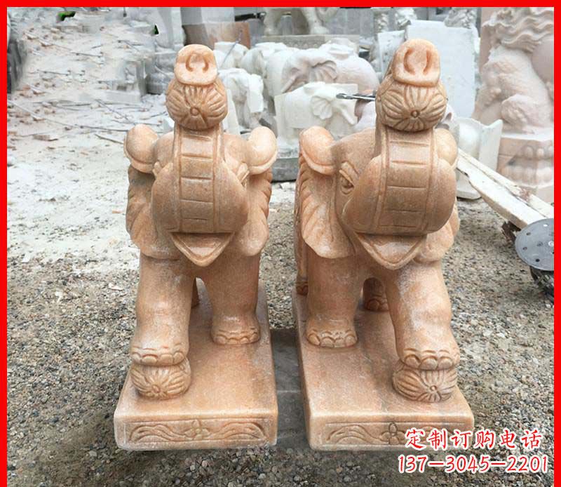 泰安小象石雕创意礼品传递爱与温暖