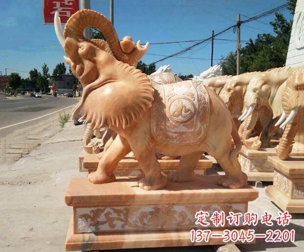泰安大象石雕,给你美好的祝愿