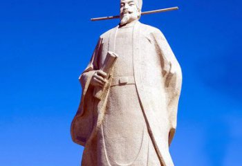 泰安景区园林欧阳修大型砂岩雕像-中国历史文化名人著名文学大家