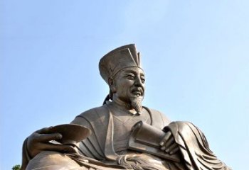 泰安历史名人北宋文坛领袖欧阳修铸铜雕塑