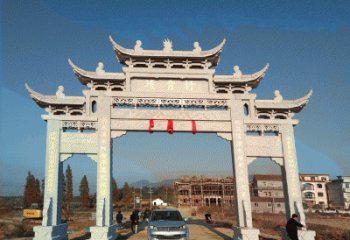 泰安全国著名景点石雕牌坊