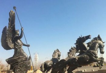 泰安阿波罗战车小区景观铜雕 (3)