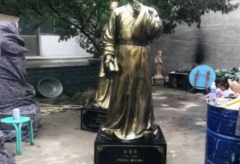 泰安白居易仿铜雕像经典中国古代诗人的艺术再现
