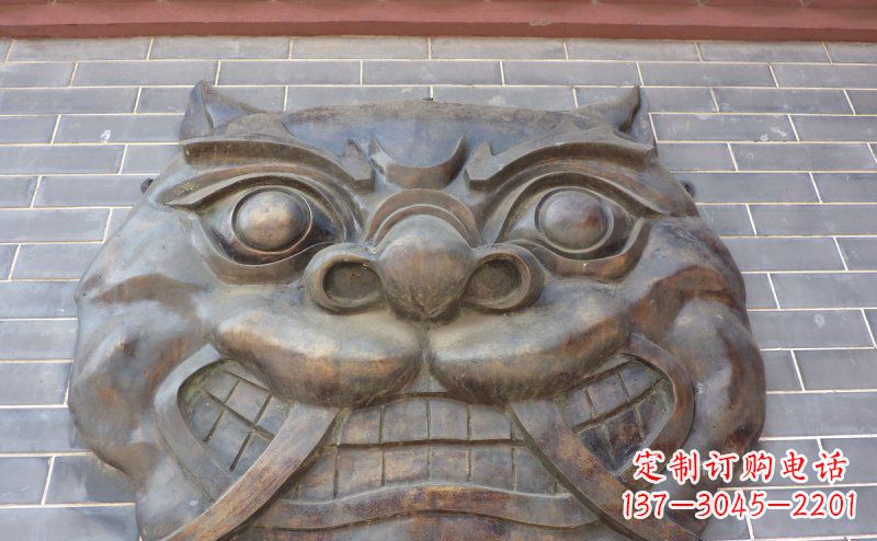 泰安狴犴古代神兽铜浮雕