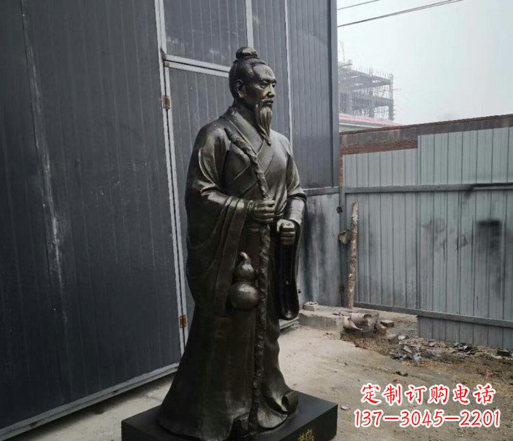 泰安扁鹊名医铜雕摆件