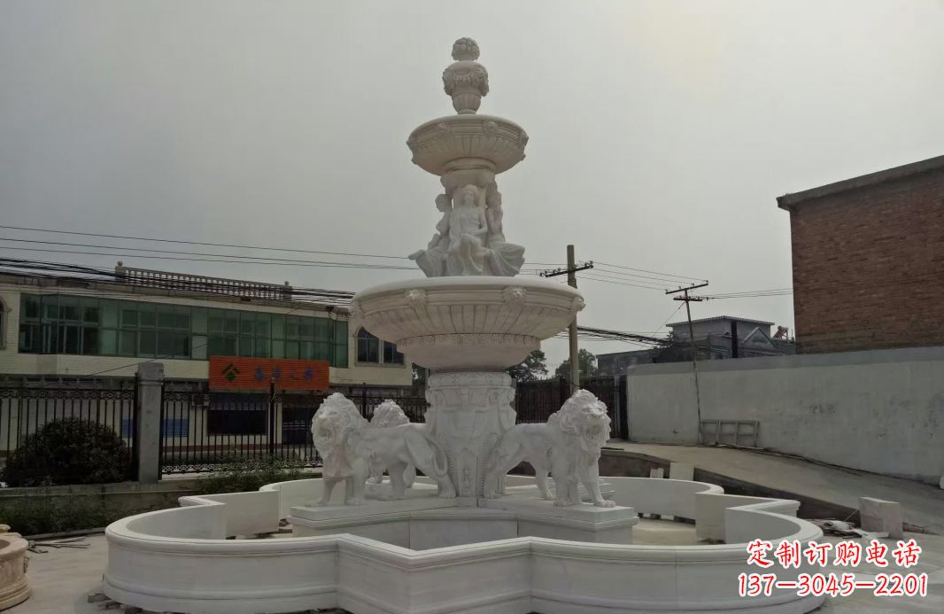 泰安别墅大型欧式喷泉石雕