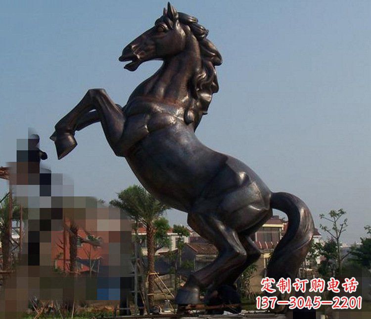 泰安别墅景观动物马铜雕塑