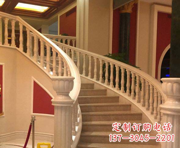 泰安别墅景观汉白玉石栏杆石雕