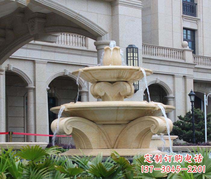 泰安别墅景观欧式喷泉石雕_1