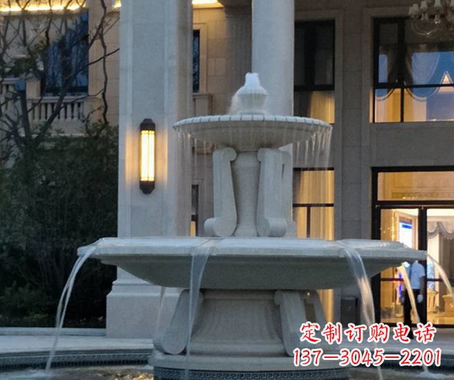 泰安别墅景观小区喷泉石雕