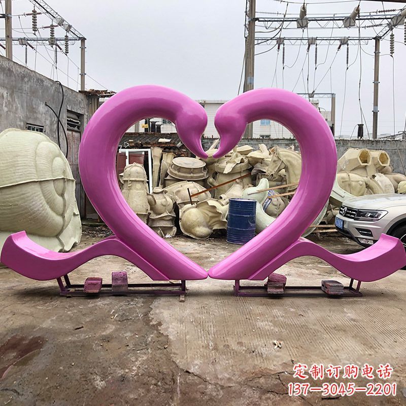 泰安玻璃钢天鹅雕塑