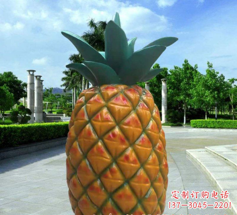 泰安玻璃钢菠萝灯