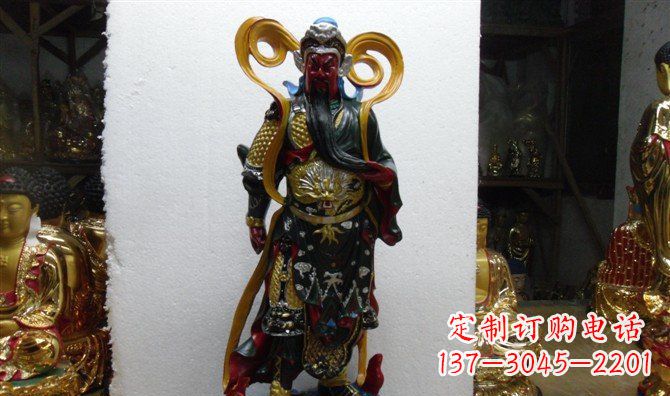 泰安关公玻璃钢彩绘刀