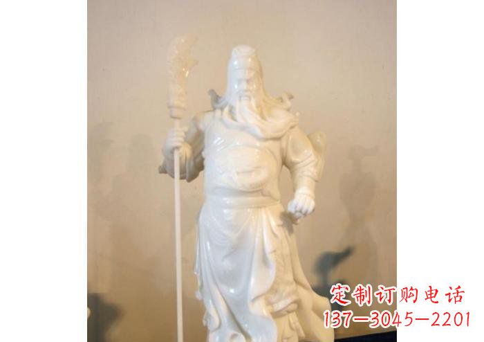 泰安关公雕塑玻璃钢制作的精美杰作