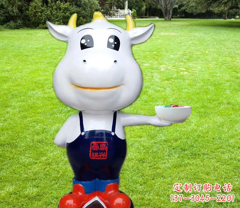 泰安玻璃钢制作的牛雕塑
