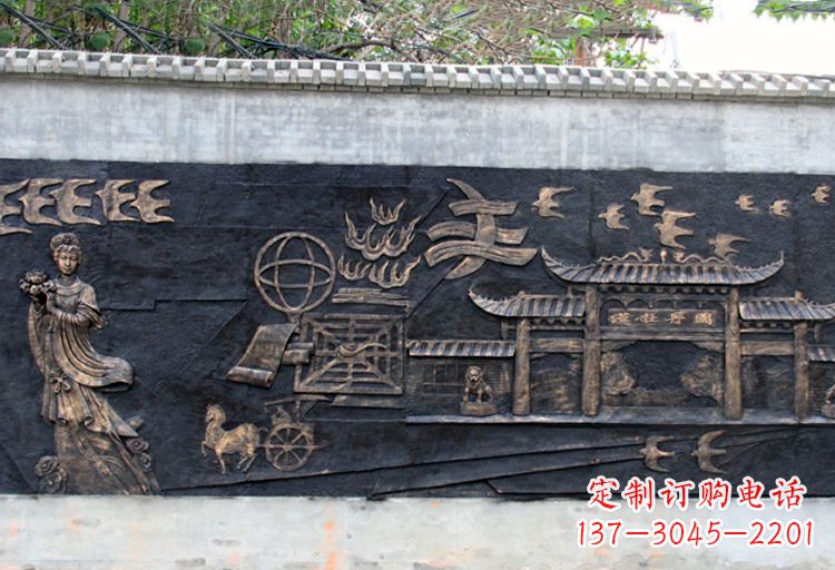 泰安玻璃钢仿铜牡丹雕塑