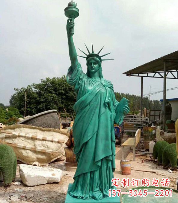 泰安玻璃钢仿青铜自由女神像的雕塑