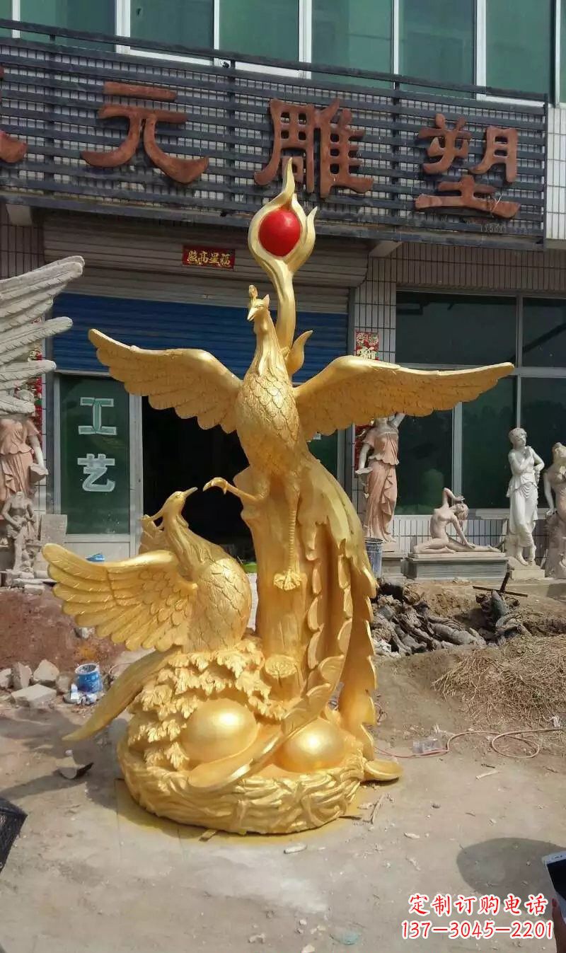 泰安玻璃钢雕刻的凤凰之美