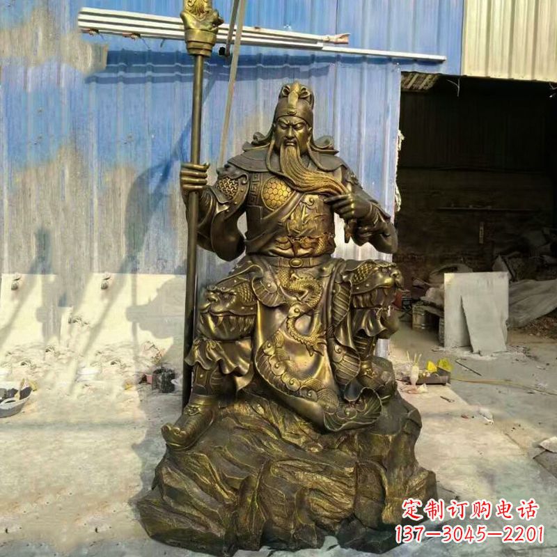 泰安玻璃钢制作的关羽雕塑