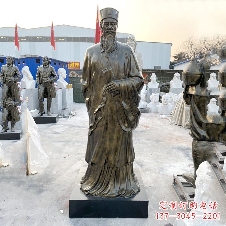 泰安苏东坡玻璃钢仿铜雕塑