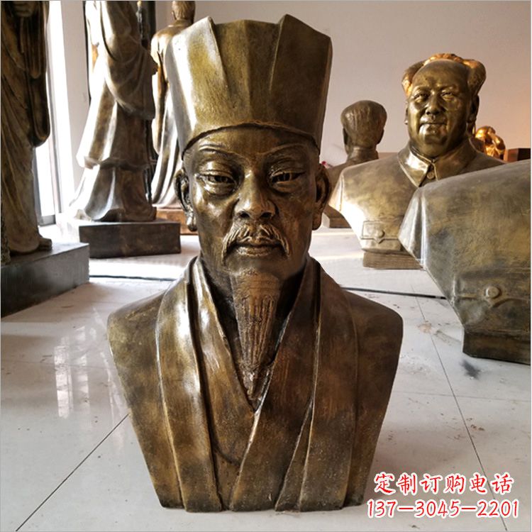 泰安玻璃钢苏轼头像雕塑