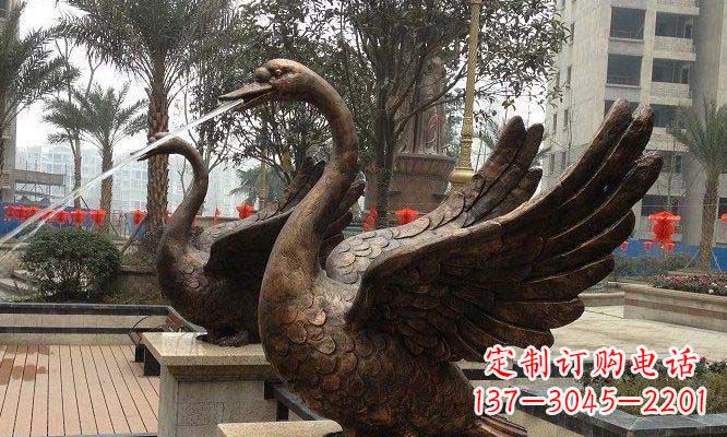 泰安天鹅雕塑美丽的视觉盛宴