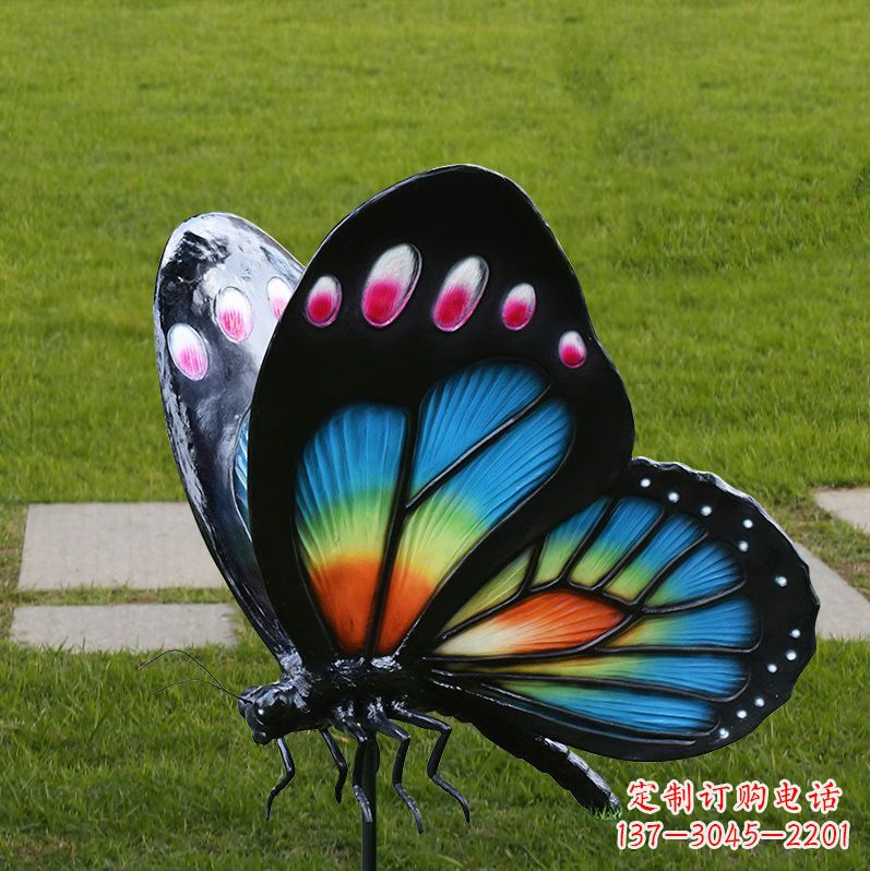 泰安玻璃钢制作的蝴蝶雕塑