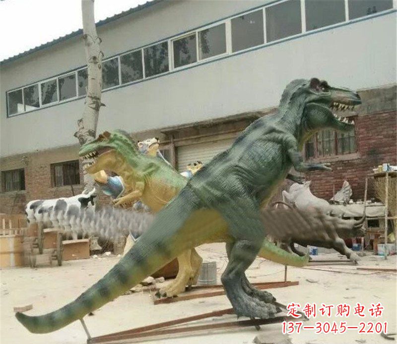 泰安玻璃钢制作的恐龙雕塑