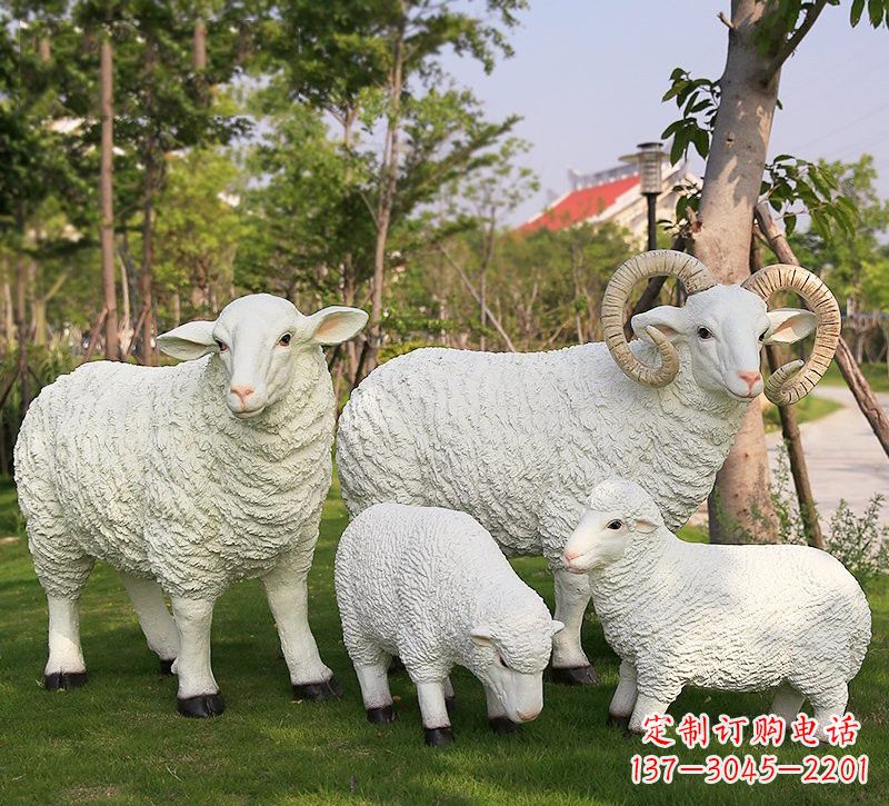 泰安玻璃钢仿真山羊