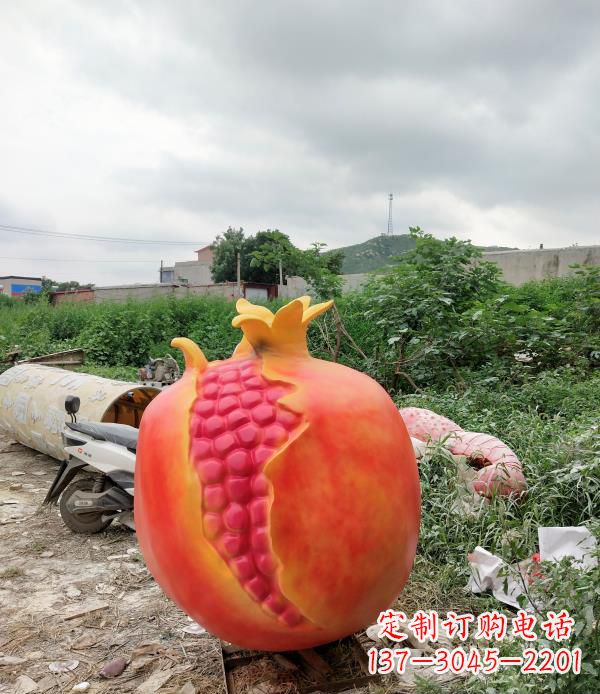 泰安玻璃钢仿真石榴 (2)