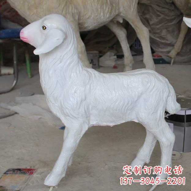 泰安玻璃钢仿真小羊
