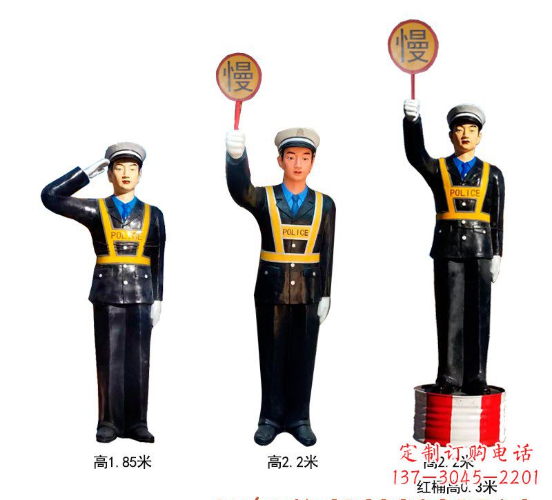 泰安玻璃钢警察雕塑象征警察的英勇