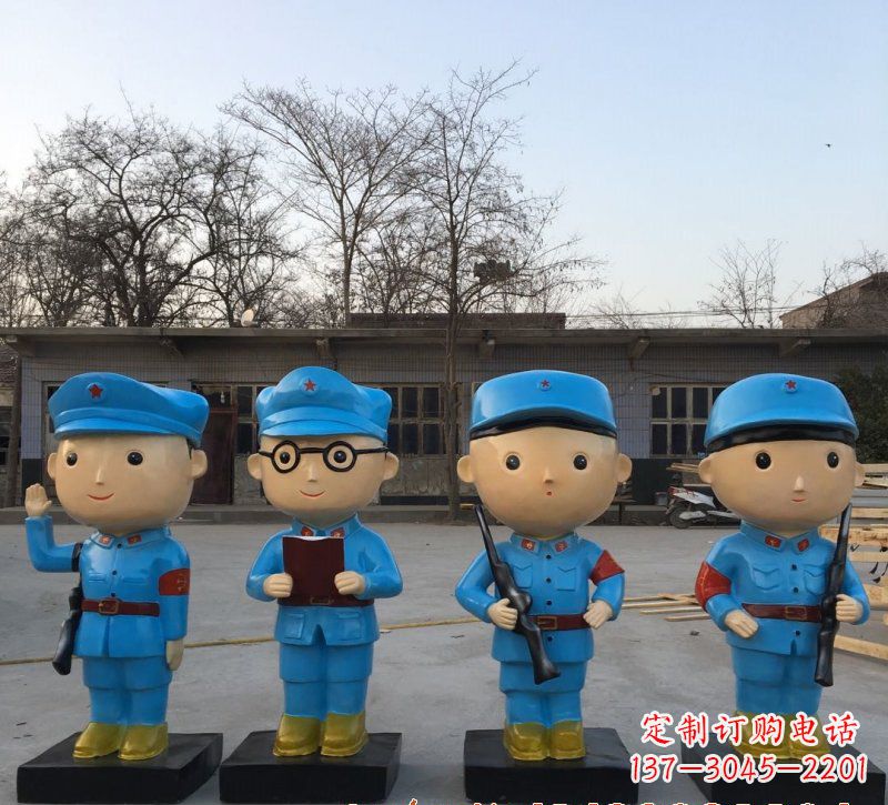 泰安玻璃钢制作的红军雕塑传承精神